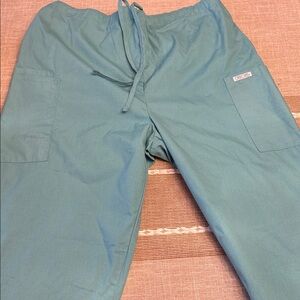 Teal Drawstring Scrub Pants